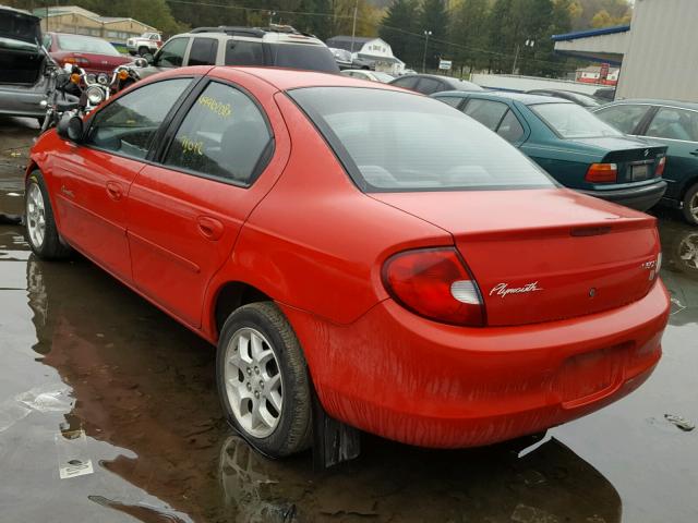 1P3ES46C41D237223 - 2001 PLYMOUTH NEON BASE 红色 照片 3