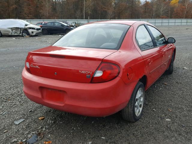 1P3ES46C41D237223 - 2001 PLYMOUTH NEON BASE 红色 照片 4