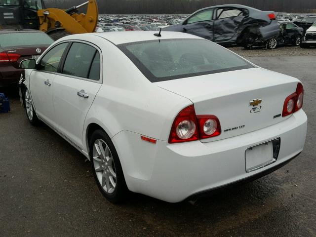 1G1ZE5EU4BF399053 - 2011 CHEVROLET MALIBU LTZ WHITE photo 3