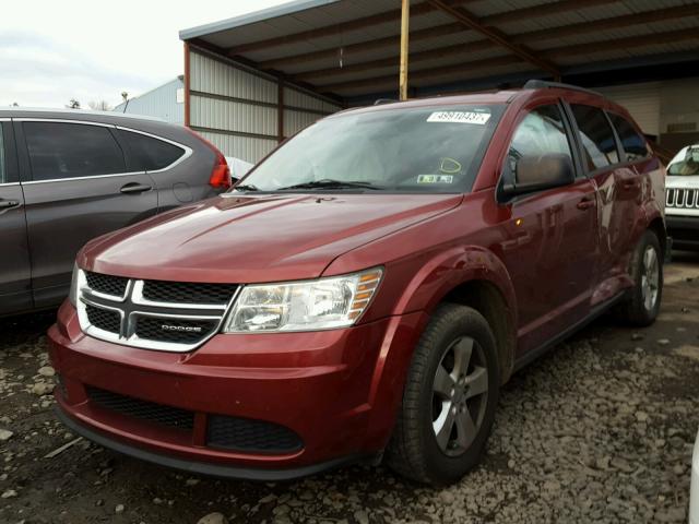 3D4PG4FBXBT549207 - 2011 DODGE JOURNEY EX MAROON photo 2