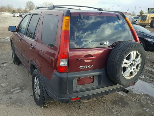 SHSRD78833U150925 - 2003 HONDA CR-V EX MAROON photo 3