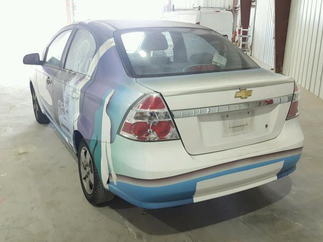 KL1TD5DE4AB089914 - 2010 CHEVROLET AVEO LS WHITE photo 3