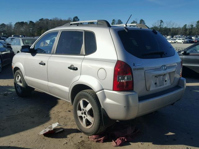 KM8JM12B75U205517 - 2005 HYUNDAI TUCSON GL SILVER photo 3