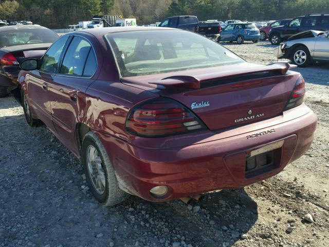 1G2NE52E45M189494 - 2005 PONTIAC GRAND AM S BURGUNDY photo 3