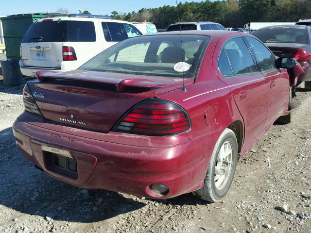 1G2NE52E45M189494 - 2005 PONTIAC GRAND AM S BURGUNDY photo 4