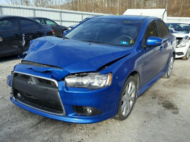 JA32U8FW1FU026727 - 2015 MITSUBISHI LANCER GT BLUE photo 2