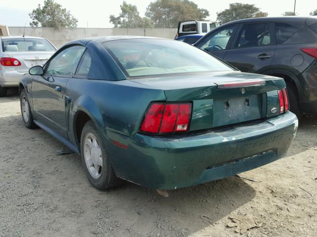 1FAFP4040YF256539 - 2000 FORD MUSTANG GREEN photo 3