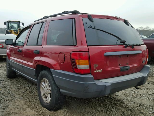 1J4GX48S83C591103 - 2003 JEEP GRAND CHER RED photo 3