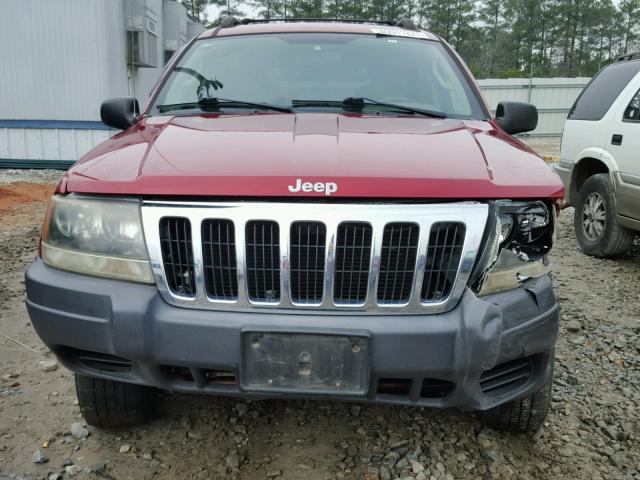 1J4GX48S83C591103 - 2003 JEEP GRAND CHER RED photo 9