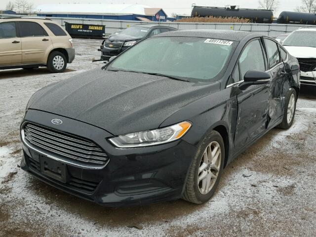 1FA6P0H70G5112047 - 2016 FORD FUSION SE BLACK photo 2