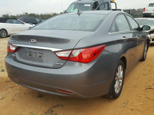 5NPEC4AC5DH599824 - 2013 HYUNDAI SONATA SE SILVER photo 4