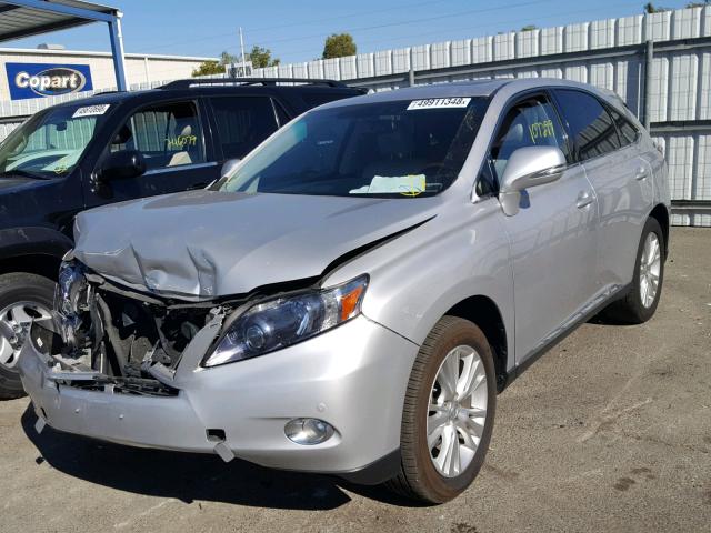 JTJZB1BA3A2402482 - 2010 LEXUS RX 450 SILVER photo 2