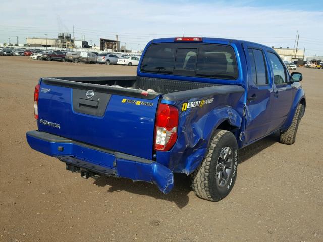 1N6AD0ERXFN768576 - 2015 NISSAN FRONTIER S BLUE photo 4