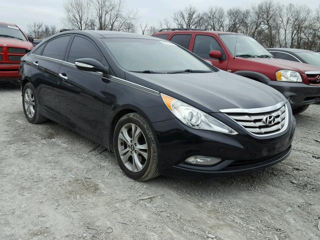 5NPEC4AC8CH444280 - 2012 HYUNDAI SONATA SE BLACK photo 1