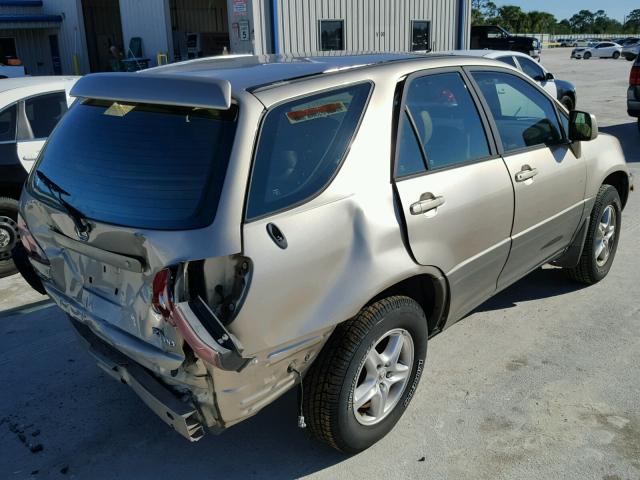 JT6GF10U8X0042083 - 1999 LEXUS RX 300 BEIGE photo 4