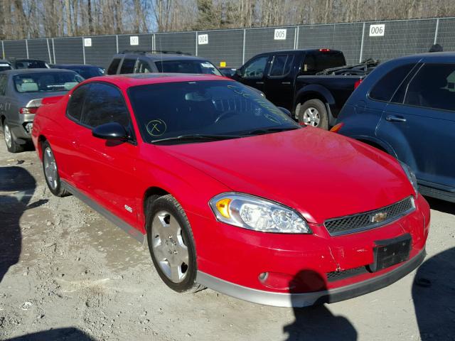 2G1WL16C969245850 - 2006 CHEVROLET MONTE CARL RED photo 1