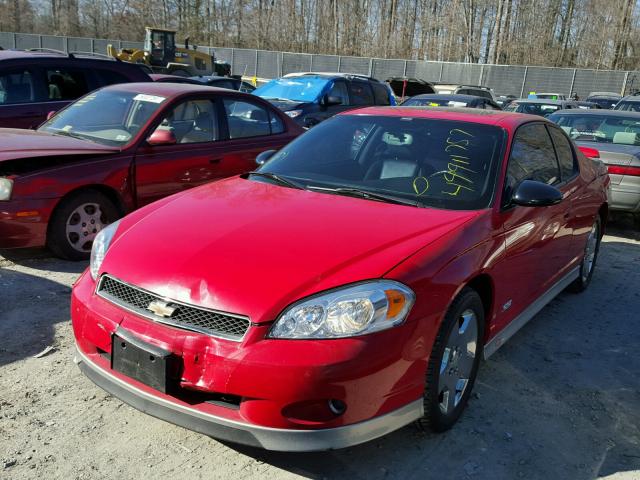 2G1WL16C969245850 - 2006 CHEVROLET MONTE CARL RED photo 2