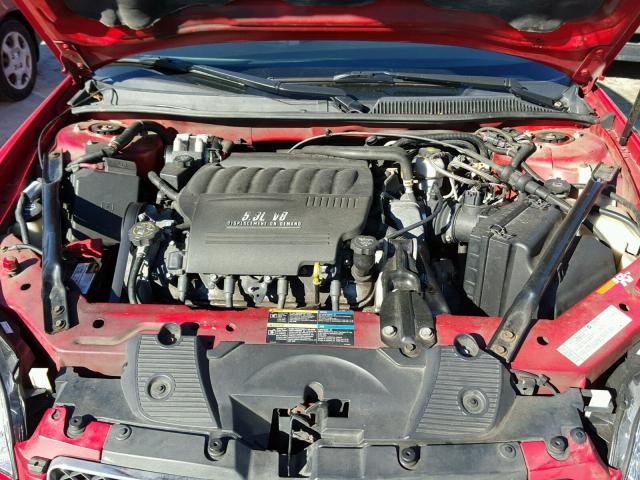 2G1WL16C969245850 - 2006 CHEVROLET MONTE CARL RED photo 7