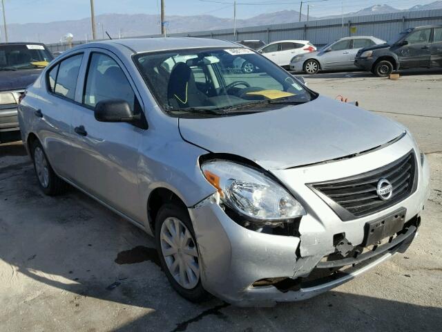 3N1CN7AP2DL860934 - 2013 NISSAN VERSA S SILVER photo 1