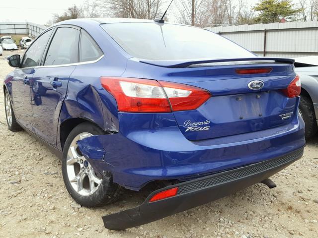 1FADP3J26EL234718 - 2014 FORD FOCUS TITA BLUE photo 3