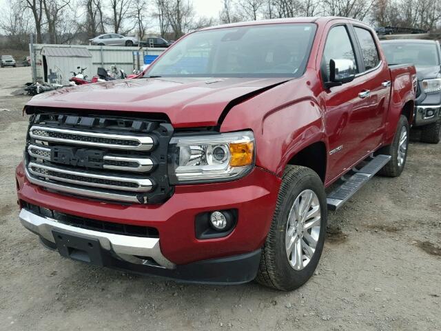 1GTP6DE19G1389604 - 2016 GMC CANYON SLT RED photo 2