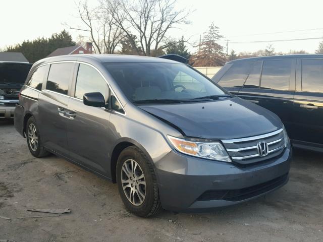 5FNRL5H45BB098367 - 2011 HONDA ODYSSEY EX BLUE photo 1