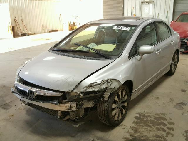 2HGFA1F94AH509140 - 2010 HONDA CIVIC EXL SILVER photo 2