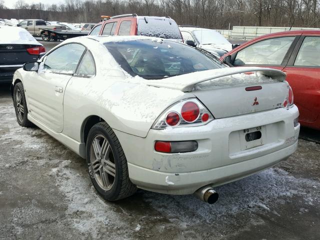 4A3AC54H81E181861 - 2001 MITSUBISHI ECLIPSE GT WHITE photo 3