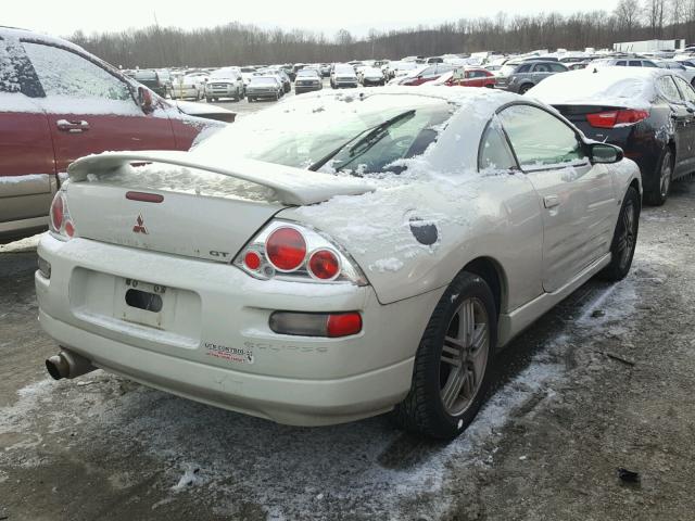 4A3AC54H81E181861 - 2001 MITSUBISHI ECLIPSE GT WHITE photo 4