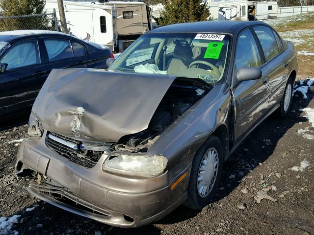 1G1ND52J716114324 - 2001 CHEVROLET MALIBU BROWN photo 2