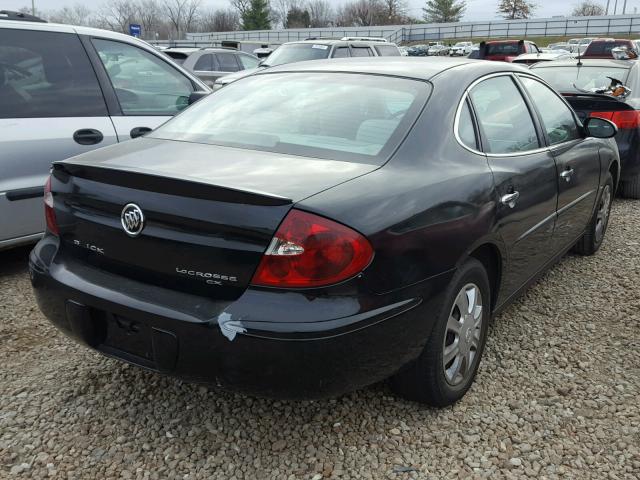 2G4WC582061106509 - 2006 BUICK LACROSSE C BLACK photo 4