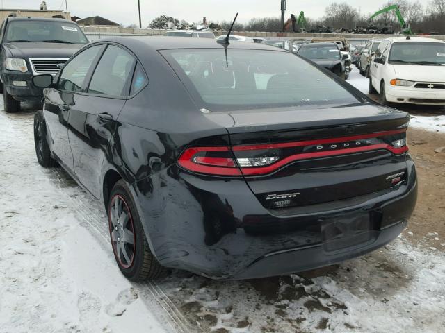 1C3CDFAH7DD317415 - 2013 DODGE DART SE BLACK photo 3