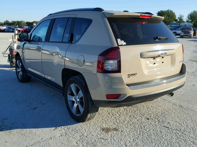 1C4NJCEA0GD789971 - 2016 JEEP COMPASS LA BROWN photo 3