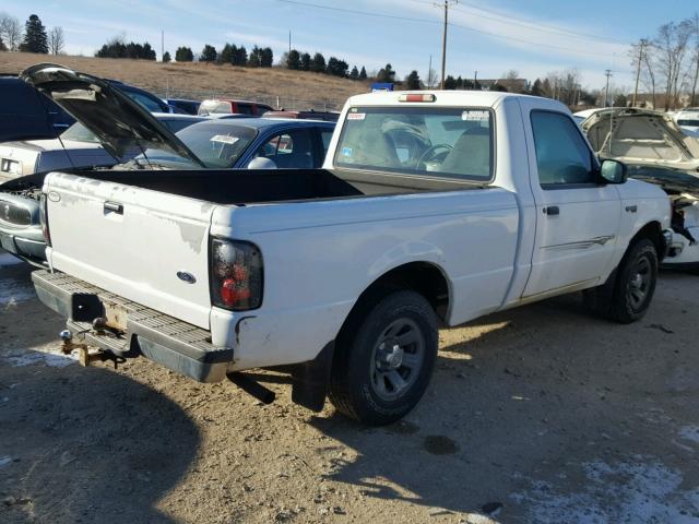 1FTYR10C71PA65350 - 2001 FORD RANGER WHITE photo 4