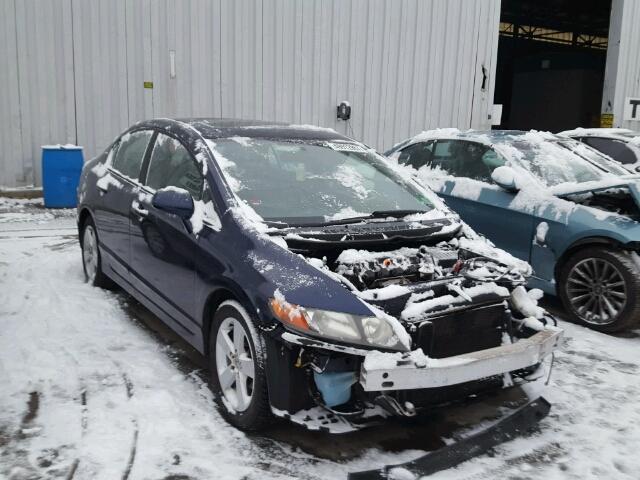 1HGFA16816L150072 - 2006 HONDA CIVIC EX BLUE photo 1