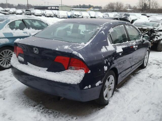 1HGFA16816L150072 - 2006 HONDA CIVIC EX BLUE photo 4