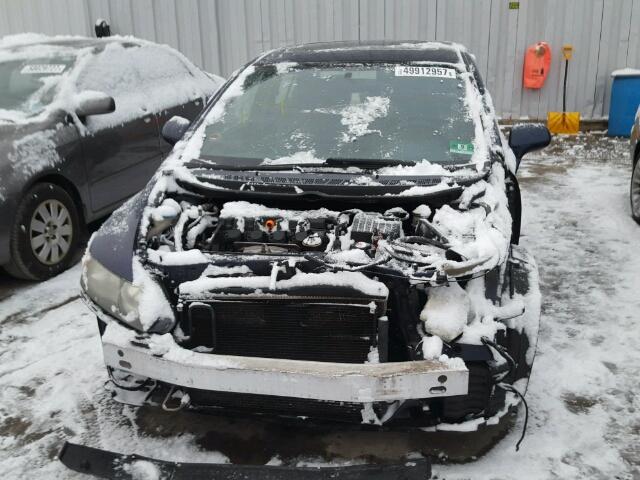 1HGFA16816L150072 - 2006 HONDA CIVIC EX BLUE photo 9