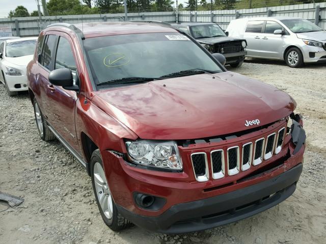 1C4NJCBA4CD559381 - 2012 JEEP COMPASS SP RED photo 1