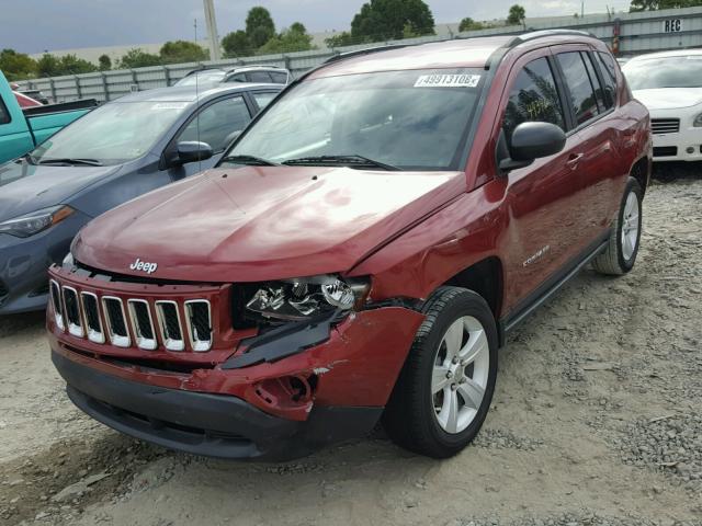 1C4NJCBA4CD559381 - 2012 JEEP COMPASS SP RED photo 2