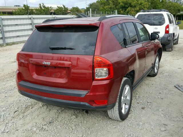 1C4NJCBA4CD559381 - 2012 JEEP COMPASS SP RED photo 4