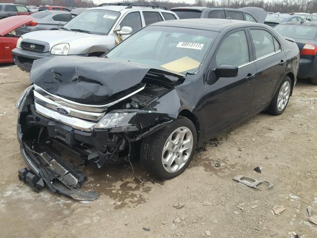 3FAHP0HA2BR158943 - 2011 FORD FUSION SE BLACK photo 2