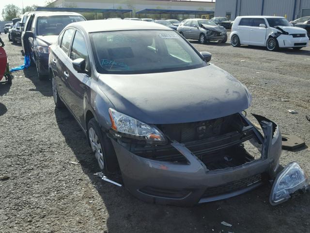 3N1AB7AP4FY242732 - 2015 NISSAN SENTRA S CHARCOAL photo 1