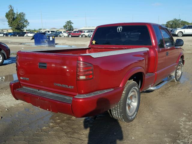 1GCCS1942W8220429 - 1998 CHEVROLET S TRUCK S1 RED photo 4