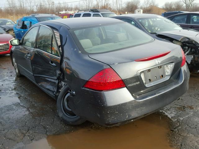 1HGCM56756A049685 - 2006 HONDA ACCORD EX GRAY photo 3