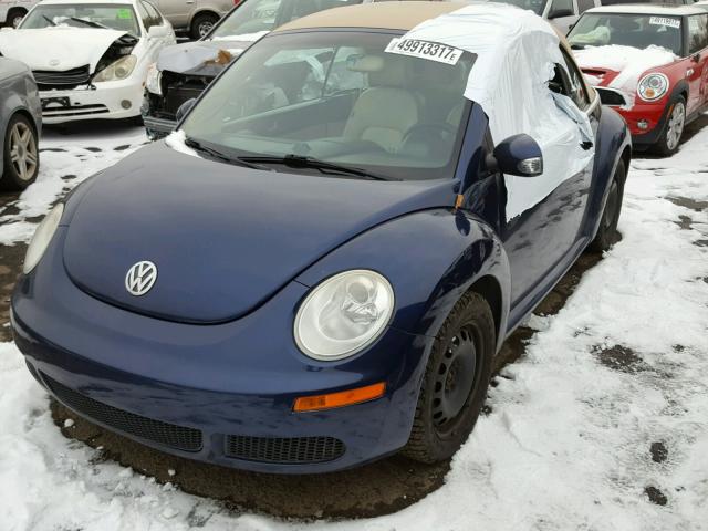 3VWRF31Y76M315828 - 2006 VOLKSWAGEN NEW BEETLE BLUE photo 2