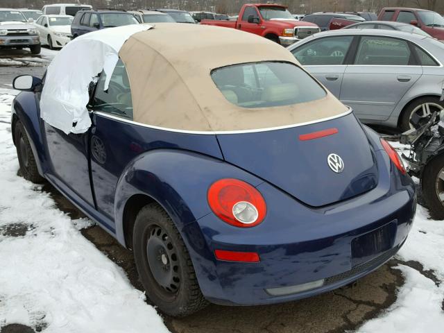 3VWRF31Y76M315828 - 2006 VOLKSWAGEN NEW BEETLE BLUE photo 3