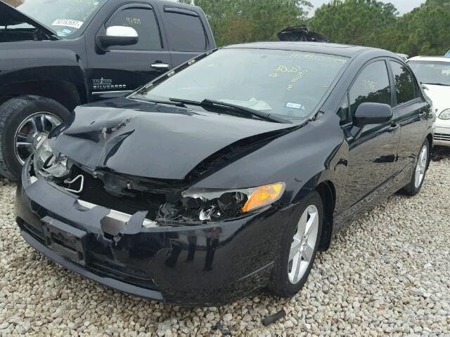 1HGFA16867L086290 - 2007 HONDA CIVIC EX შავი ფოტო 2