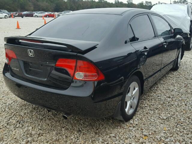 1HGFA16867L086290 - 2007 HONDA CIVIC EX BLACK photo 4