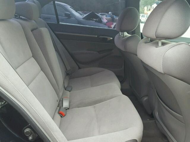 1HGFA16867L086290 - 2007 HONDA CIVIC EX შავი ფოტო 6