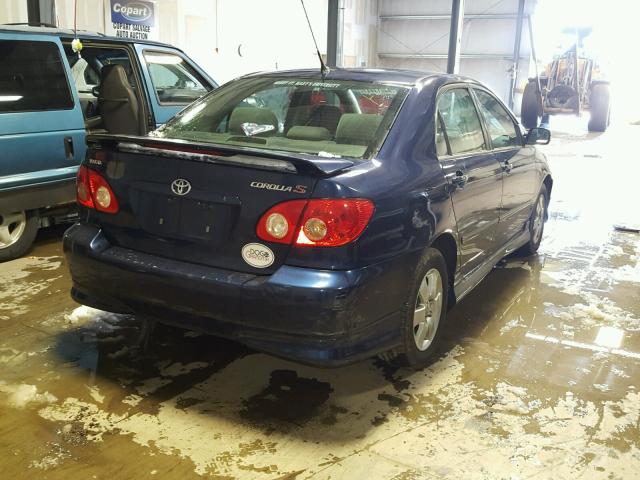 2T1BR30E35C395185 - 2005 TOYOTA COROLLA CE BLUE photo 4